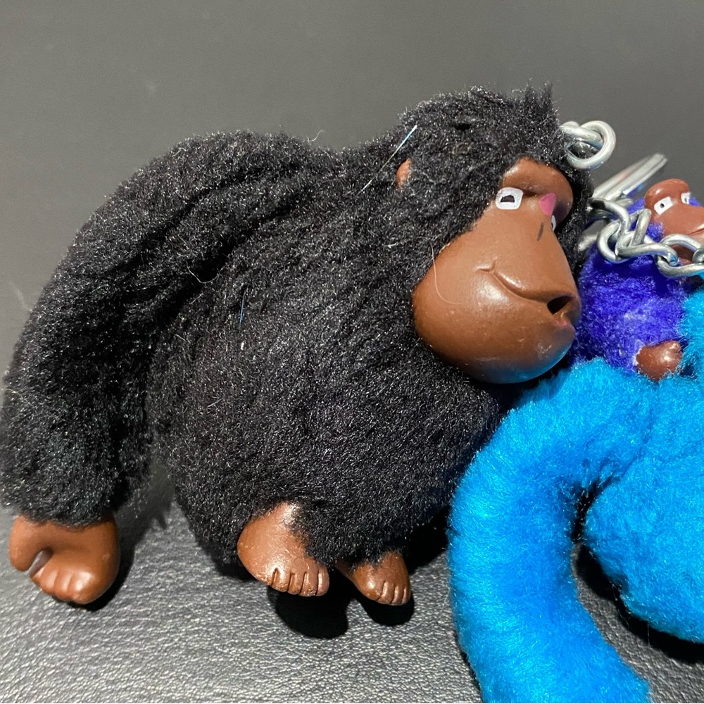 2 pcs | Cute Kipling Monkey Mom & Baby Keychains Key Rings Bag Purse Accessory - Picture 5 of 10